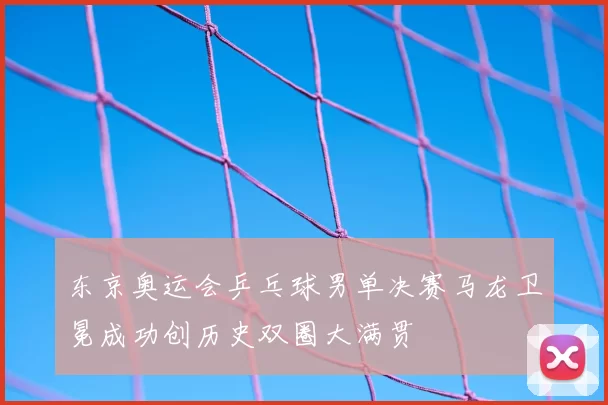 东京奥运会乒乓球男单决赛马龙卫冕成功创历史双圈大满贯